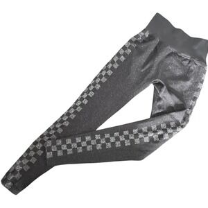 Victoria's Secret PINK Active Seamless‎ Leggings Size XS Checkered Glitter